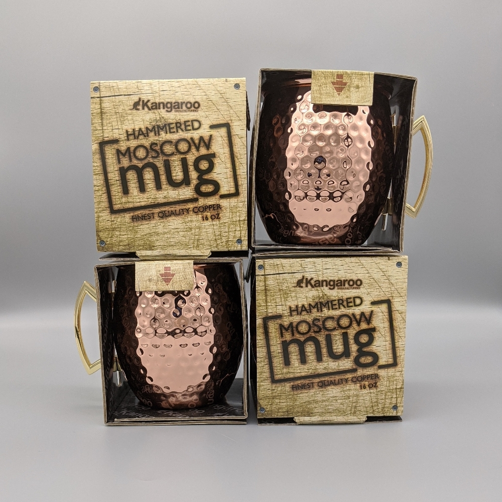 4 Moscow Mule Mugs